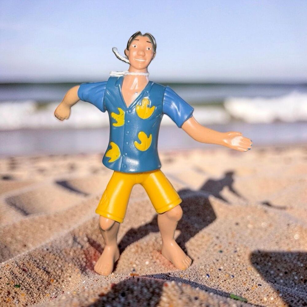 McDonalds Happy Meal Toy ~ LILO & STITCH David  2002 Hawaiian Surfer Figure #8